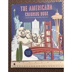 Chartwell Books Americana Coloring Book 120 Iconic American Coloring Pages